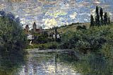 Claude Monet View of Vetheuil 1 painting